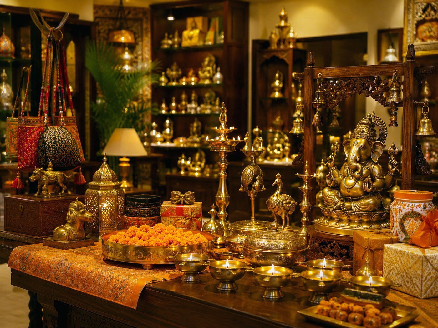 Rajasthani and Gujarati handicrafts showroom collection